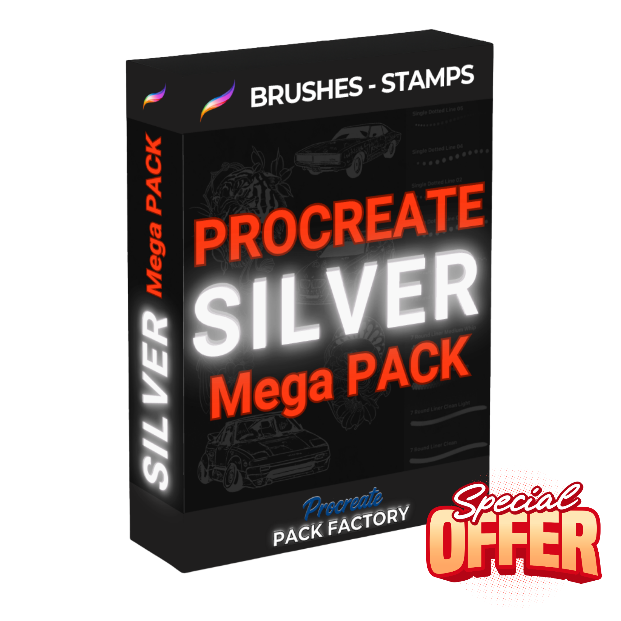 Procreate SILVER Mega Pack
