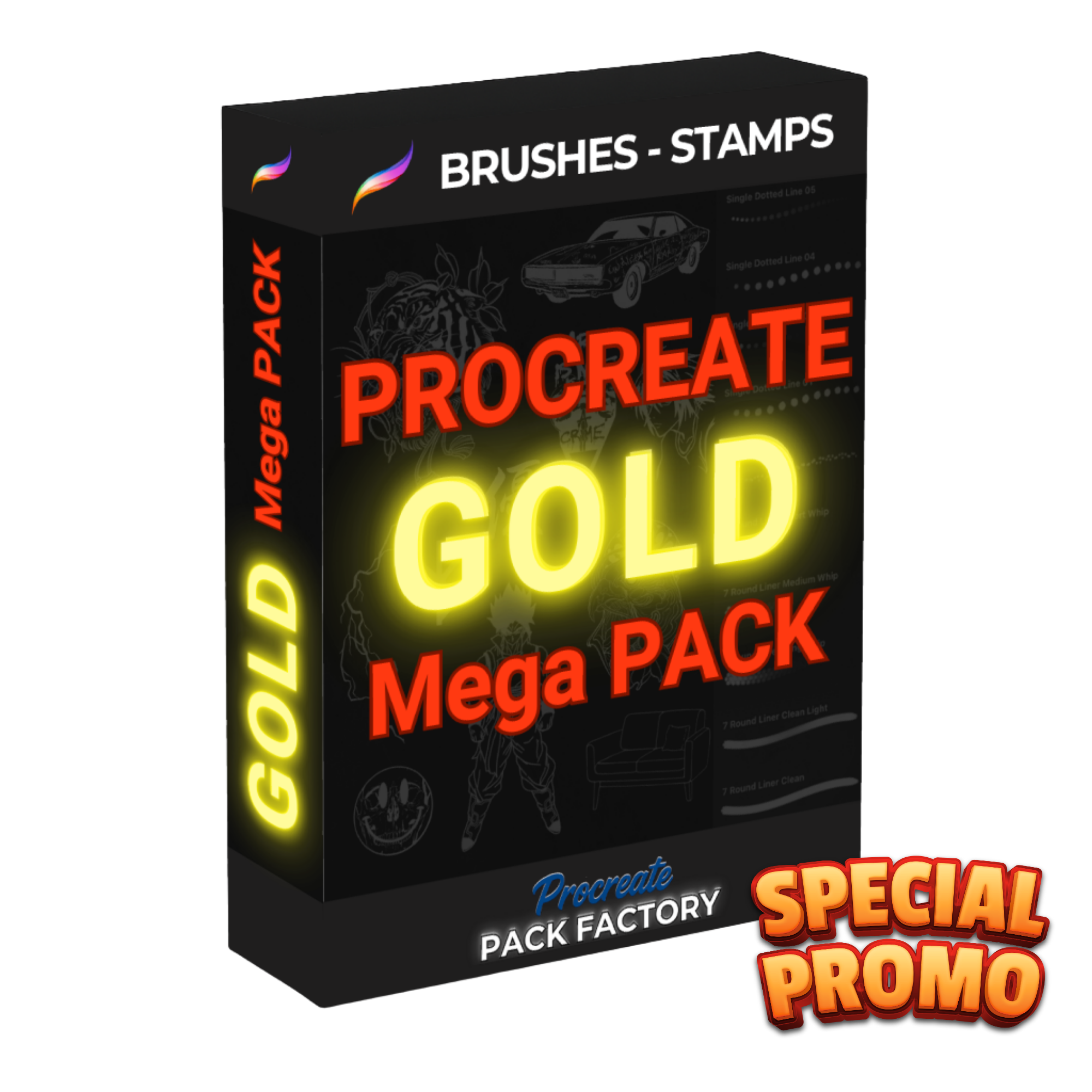 Procreate GOLD Mega Pack